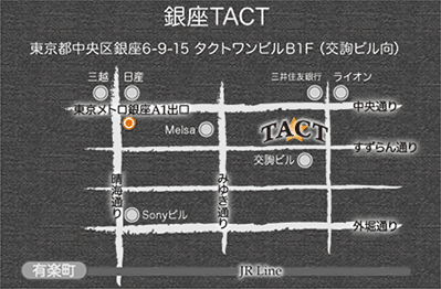 銀座tactの地図